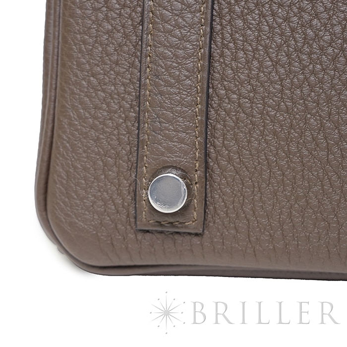 HERMES エルメス バーキン 25 トゴ ヴェールロデン シルバー金具 26