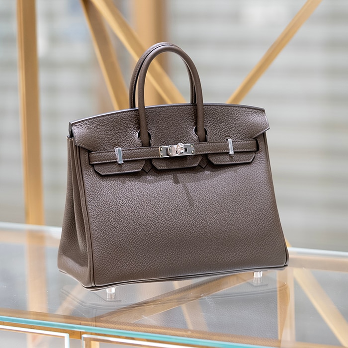 HERMES エルメス バーキン 25 トゴ ヴェールロデン シルバー金具 2