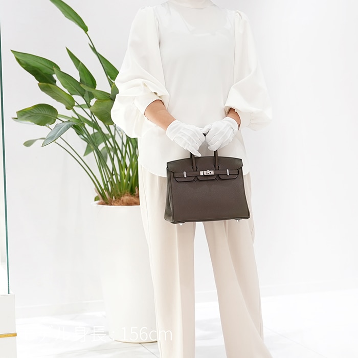 HERMES エルメス バーキン 25 トゴ ヴェールロデン シルバー金具 29