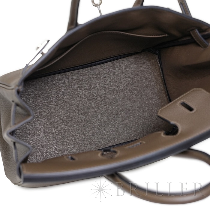 HERMES エルメス バーキン 25 トゴ ヴェールロデン シルバー金具 4