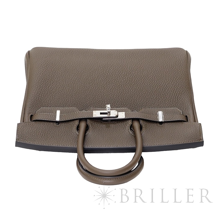 HERMES エルメス バーキン 25 トゴ ヴェールロデン シルバー金具 8