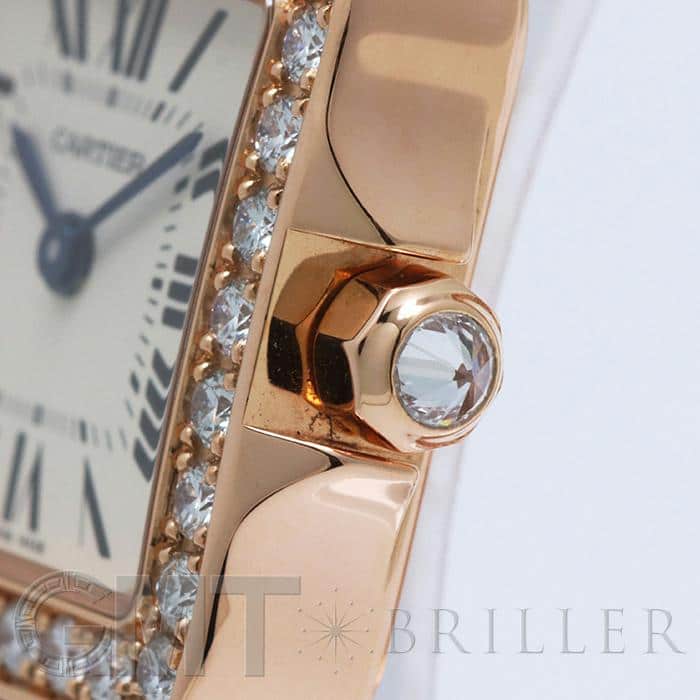 CARTIER カルティエ サントス ドゥモワゼル WF9008Z8 ピンクゴールド ダイヤベゼル 10