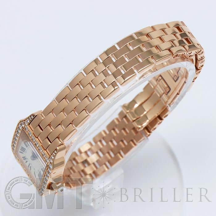 CARTIER カルティエ サントス ドゥモワゼル WF9008Z8 ピンクゴールド ダイヤベゼル 13
