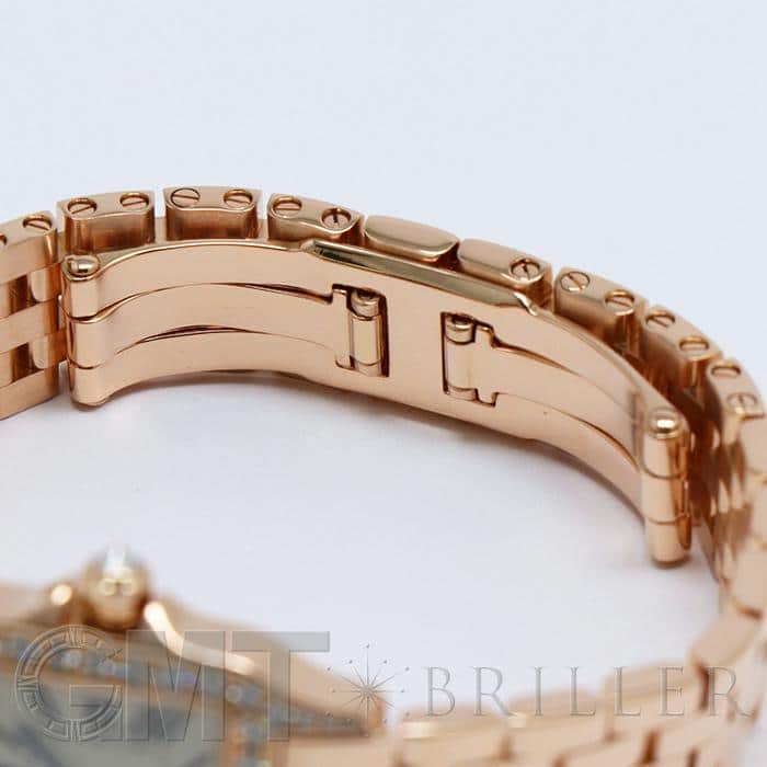 CARTIER カルティエ サントス ドゥモワゼル WF9008Z8 ピンクゴールド ダイヤベゼル 23