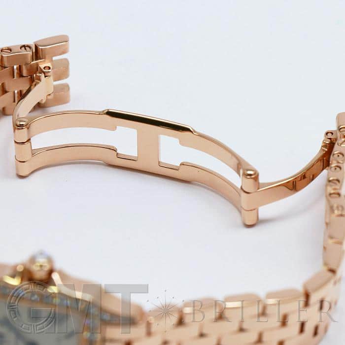 CARTIER カルティエ サントス ドゥモワゼル WF9008Z8 ピンクゴールド ダイヤベゼル 24