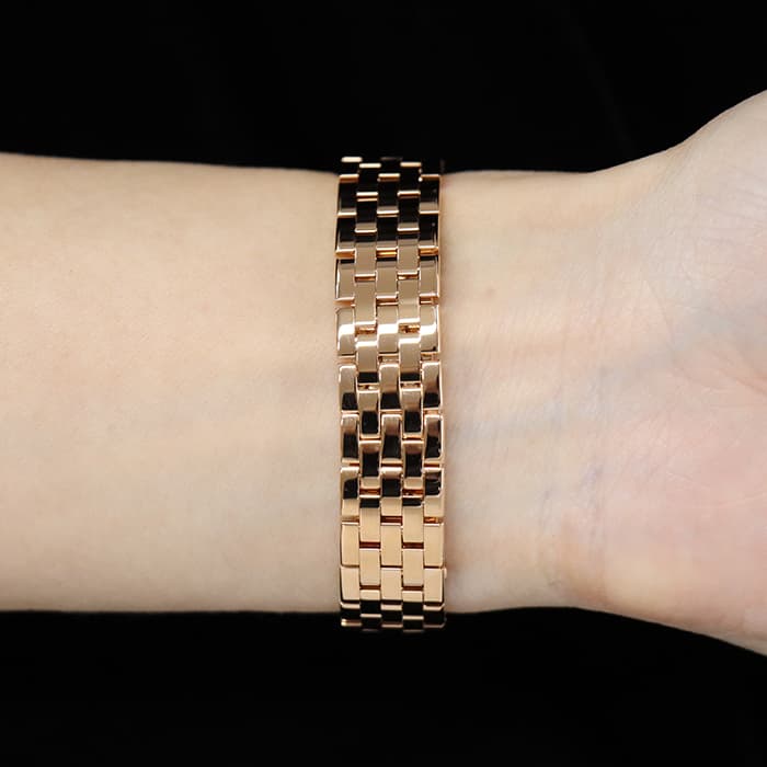 CARTIER カルティエ サントス ドゥモワゼル WF9008Z8 ピンクゴールド ダイヤベゼル 27