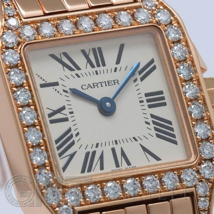 CARTIER カルティエ サントス ドゥモワゼル WF9008Z8 ピンクゴールド ダイヤベゼル 7