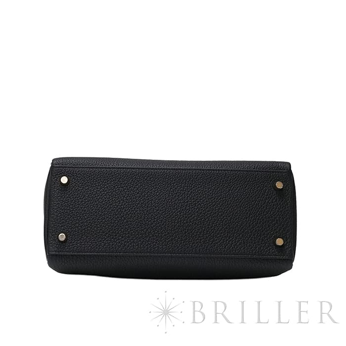 HERMES エルメス ケリー 28 トゴ ノワール マットゴールド金具 11