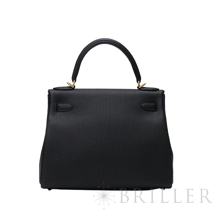 HERMES エルメス ケリー 28 トゴ ノワール マットゴールド金具 1