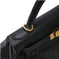 HERMES エルメス ケリー 28 トゴ ノワール マットゴールド金具 19