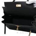 HERMES エルメス ケリー 28 トゴ ノワール マットゴールド金具 4