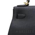 HERMES エルメス ケリー 28 トゴ ノワール マットゴールド金具 8