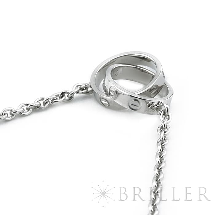 CARTIER カルティエ ラブ ベビー ラブ ネックレス ホワイトゴールド B7212500 9