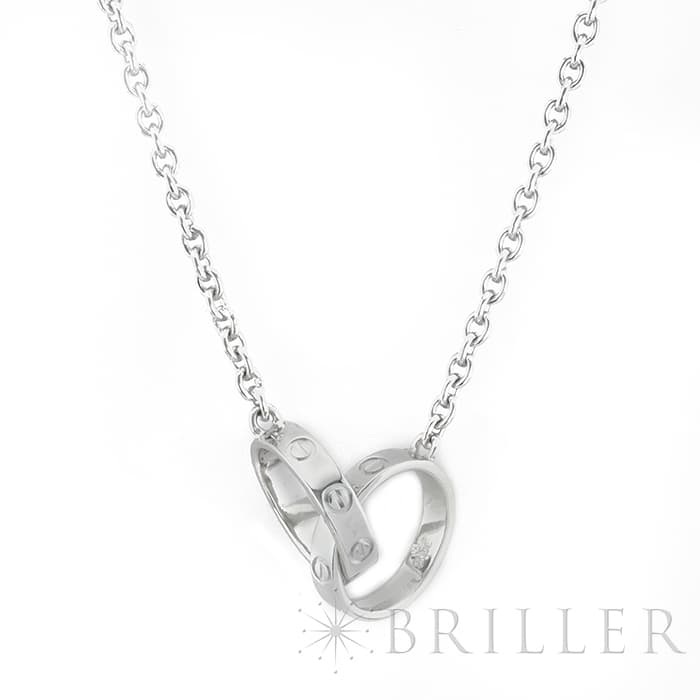 CARTIER カルティエ ラブ ベビー ラブ ネックレス ホワイトゴールド B7212500 1