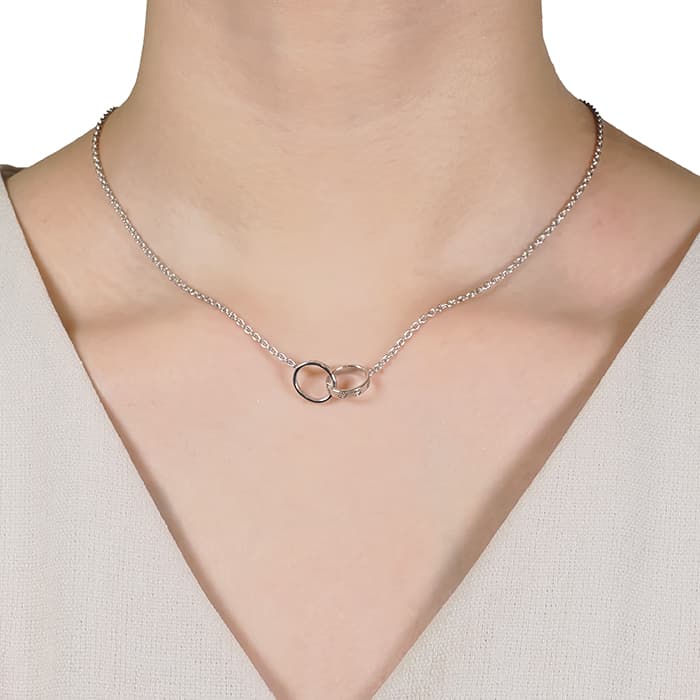 CARTIER カルティエ ラブ ベビー ラブ ネックレス ホワイトゴールド B7212500 14