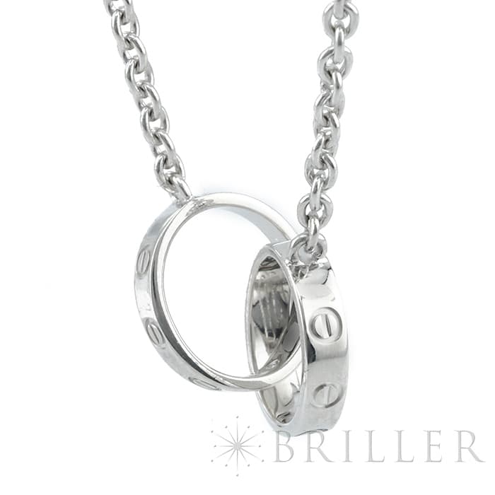 CARTIER カルティエ ラブ ベビー ラブ ネックレス ホワイトゴールド B7212500 4