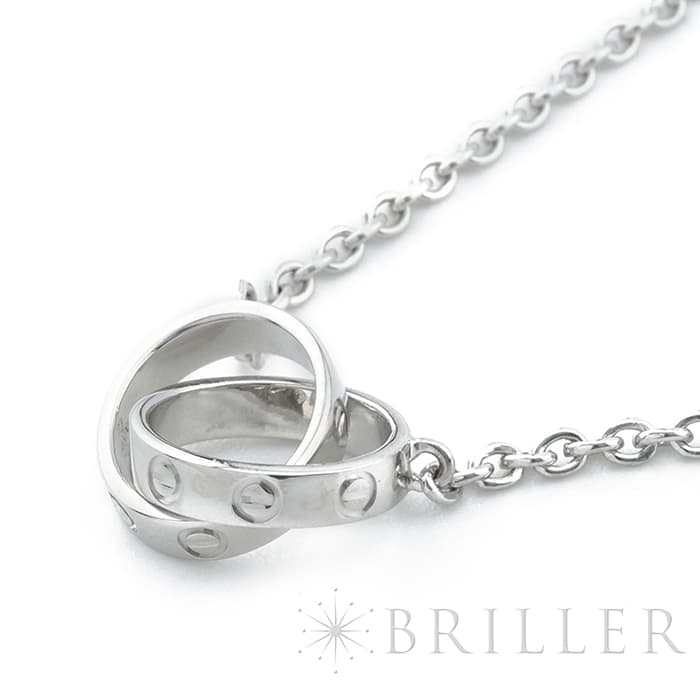 CARTIER カルティエ ラブ ベビー ラブ ネックレス ホワイトゴールド B7212500 5