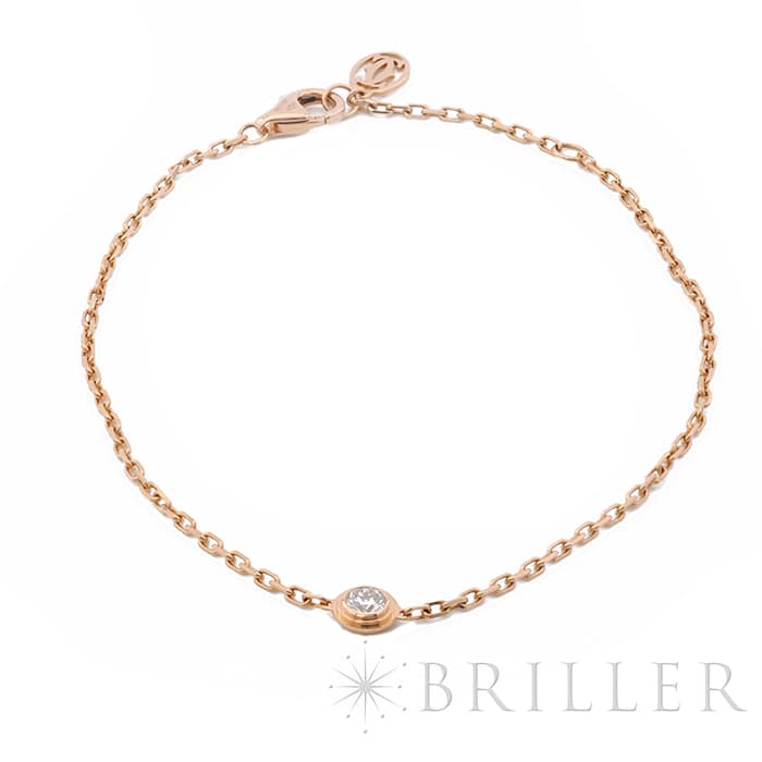 中古)CARTIER カルティエ ダムール ブレスレット ピンクゴールド