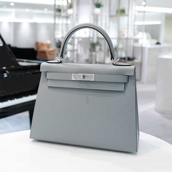 HERMES エルメス ケリー 28 セリエ エプソン グリパンタン シルバー金具 2