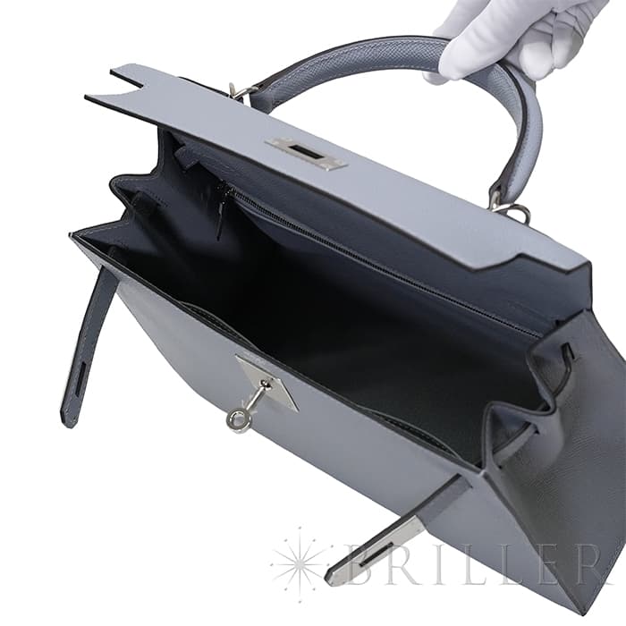 HERMES エルメス ケリー 28 セリエ エプソン グリパンタン シルバー金具 4