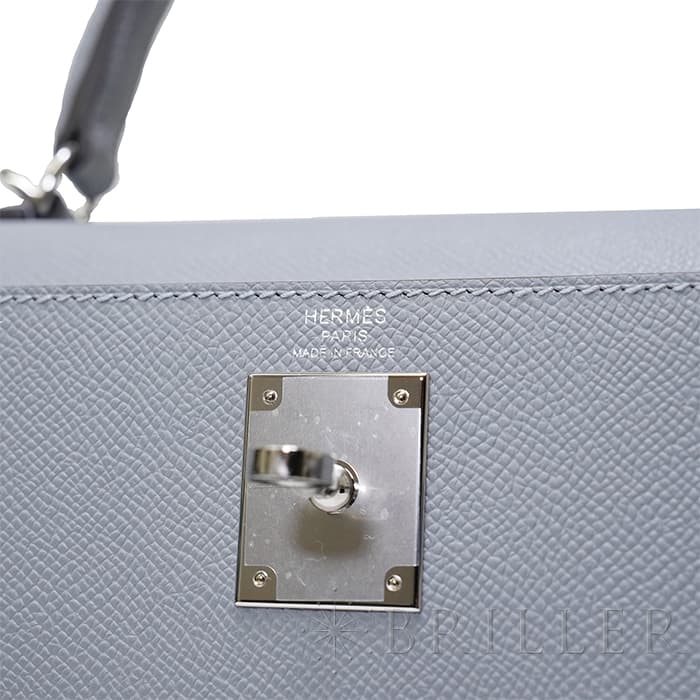 HERMES エルメス ケリー 28 セリエ エプソン グリパンタン シルバー金具 8