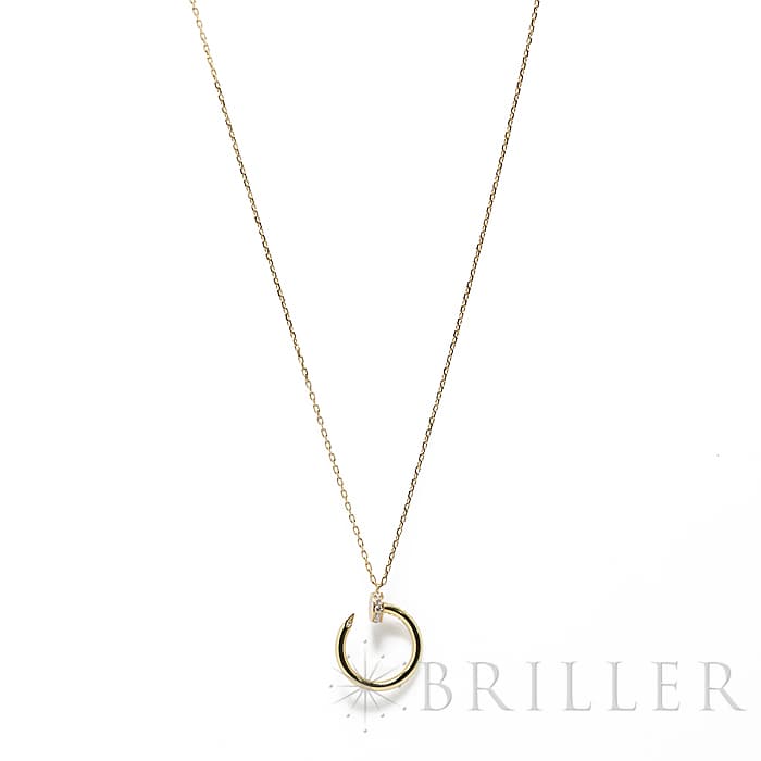 ジュスト ネックレス Cartier B7224512 中古)CARTIER カルティエ ジュストアンクル ネックレス イエロー