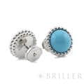 Van Cleef & Arpels ヴァン クリーフ&アーペル ペルレ クルール ピアス ホワイトゴールド ターコイズ VCARP4DT00 4