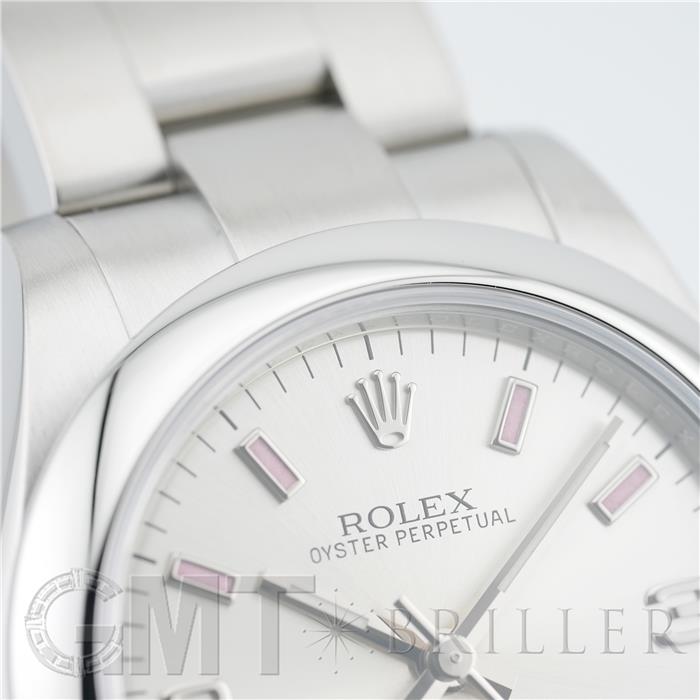 ROLEX ロレックス オイスターパーペチュアル 31 177200 シルバー 369 ピンクバーインデックス 10