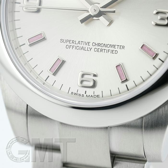 ROLEX ロレックス オイスターパーペチュアル 31 177200 シルバー 369 ピンクバーインデックス 12