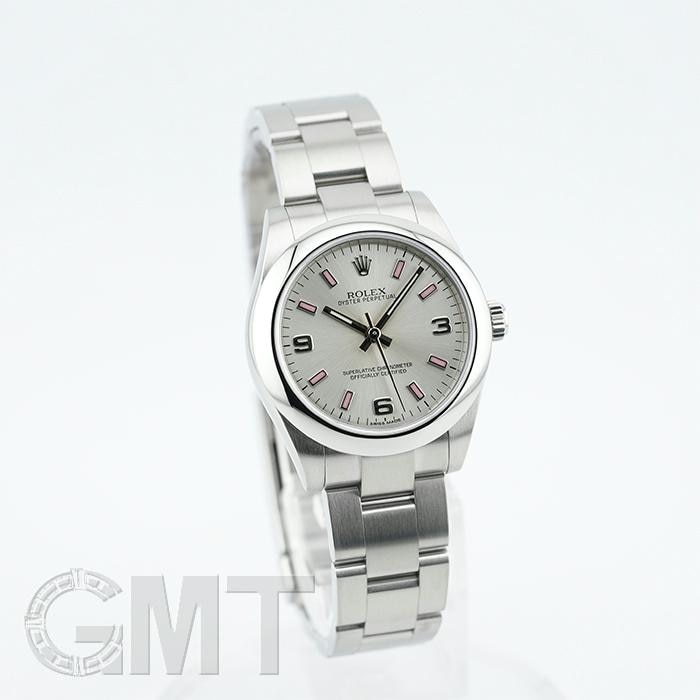 ROLEX ロレックス オイスターパーペチュアル 31 177200 シルバー 369 ピンクバーインデックス 18