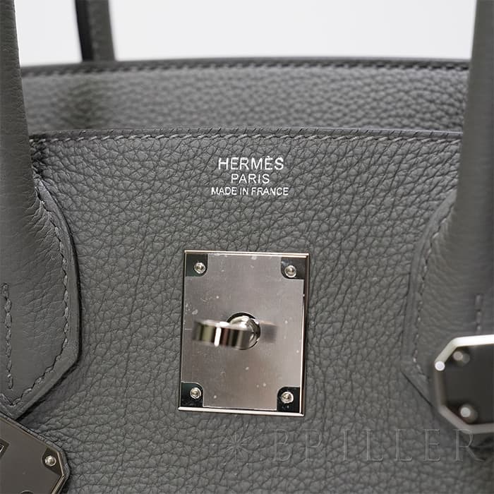 HERMES エルメス バーキン 30 トゴ グリメイヤー シルバー金具 11