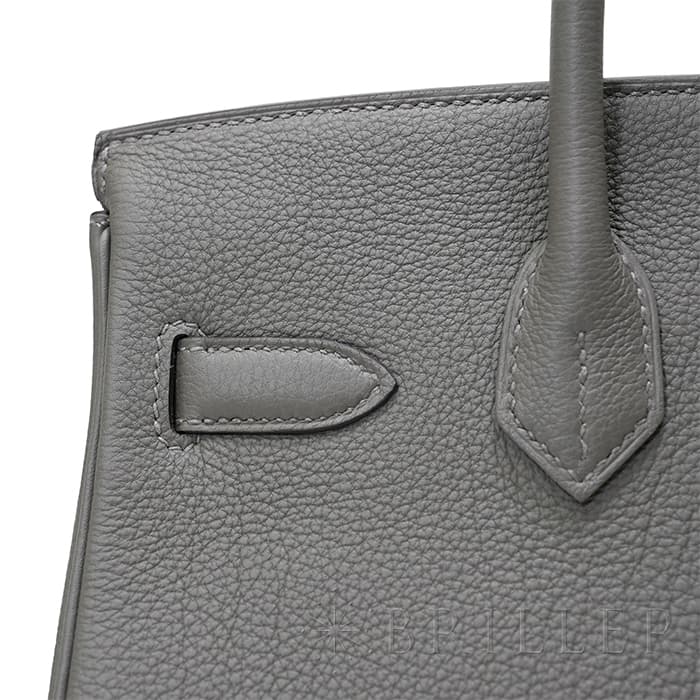 HERMES エルメス バーキン 30 トゴ グリメイヤー シルバー金具 13