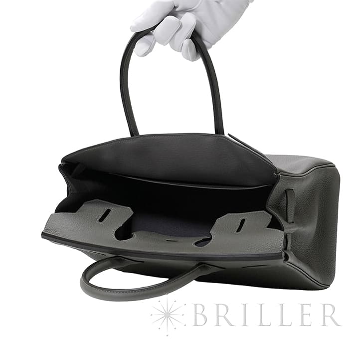 HERMES エルメス バーキン 30 トゴ グリメイヤー シルバー金具 3