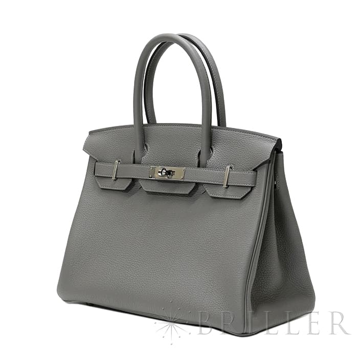 HERMES エルメス バーキン 30 トゴ グリメイヤー シルバー金具 4