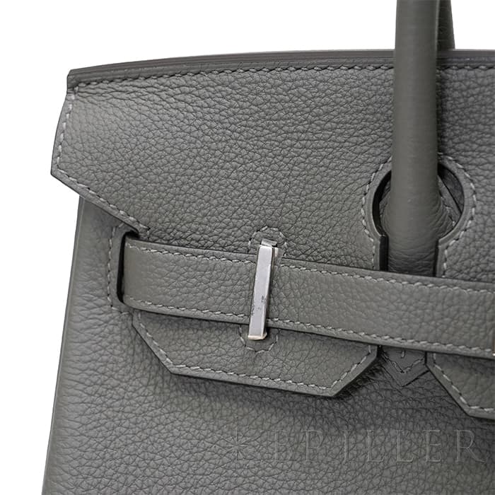 HERMES エルメス バーキン 30 トゴ グリメイヤー シルバー金具 5