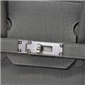 HERMES エルメス バーキン 30 トゴ グリメイヤー シルバー金具 6