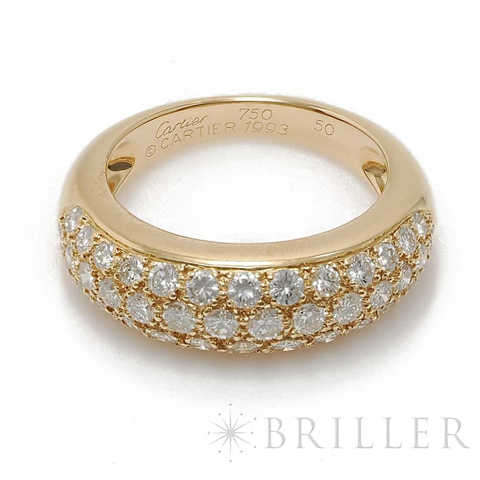 CARTIER カルティエ ミミ リング イエローゴールド ダイヤモンド 10号 メイン