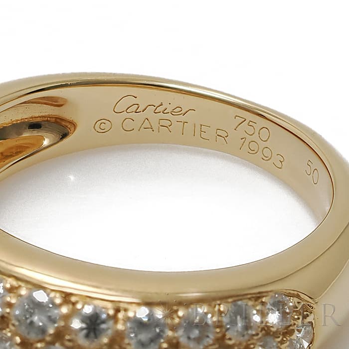 CARTIER カルティエ ミミ リング イエローゴールド ダイヤモンド 10号 5