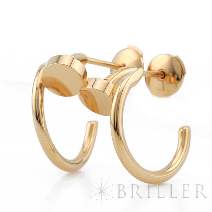 CARTIER カルティエ ジュストアンクル ピアス ピンクゴールド B8301234 1