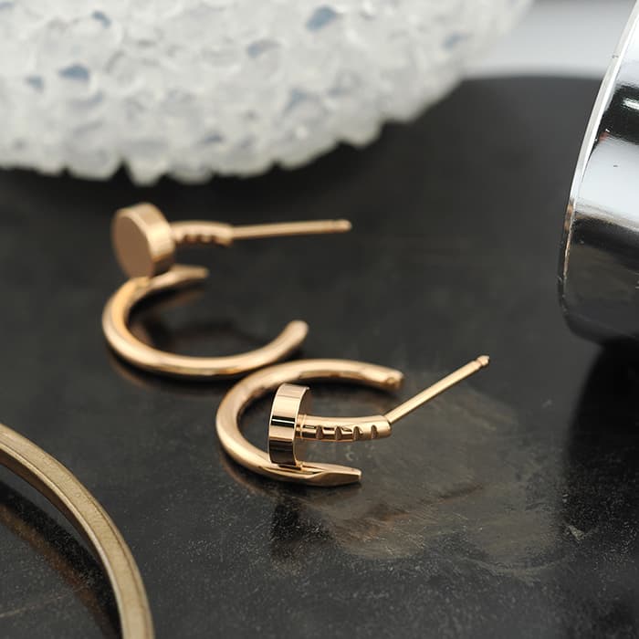 CARTIER カルティエ ジュストアンクル ピアス ピンクゴールド B8301234 2