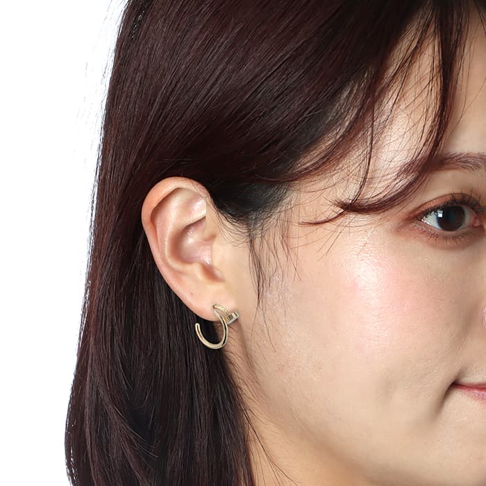 CARTIER カルティエ ジュストアンクル ピアス ピンクゴールド B8301234 14