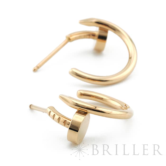 CARTIER カルティエ ジュストアンクル ピアス ピンクゴールド B8301234 8