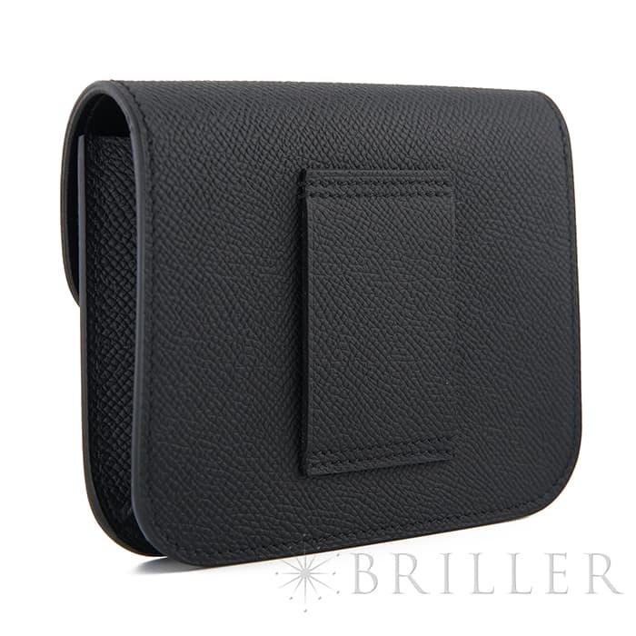 HERMES エルメス コンスタンス スリム エプソン ノワール(ブラック) シルバー金具 18