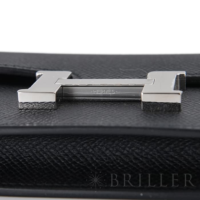HERMES エルメス コンスタンス スリム エプソン ノワール(ブラック) シルバー金具 19