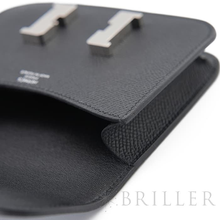 HERMES エルメス コンスタンス スリム エプソン ノワール(ブラック) シルバー金具 25