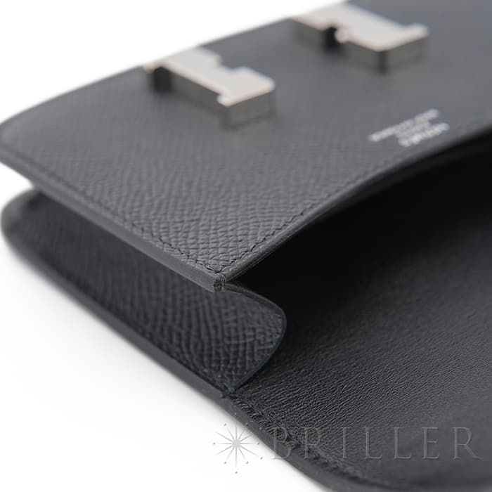 HERMES エルメス コンスタンス スリム エプソン ノワール(ブラック) シルバー金具 26