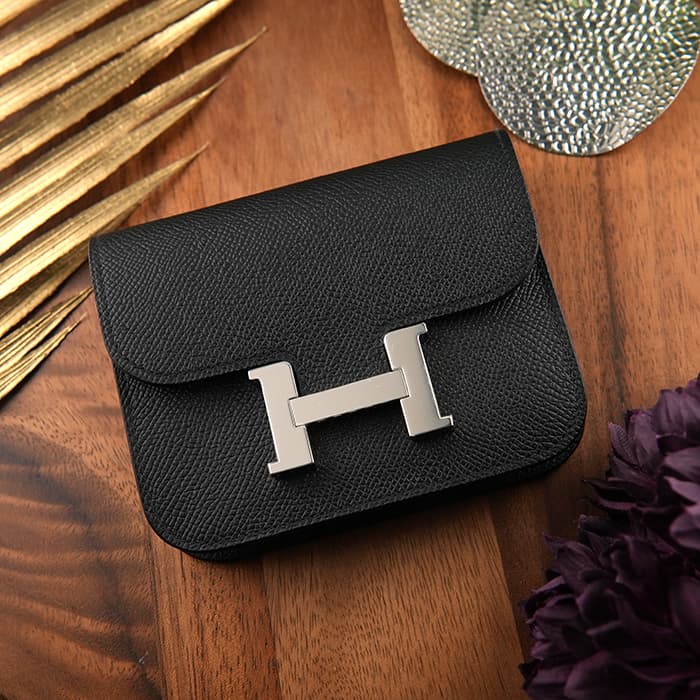 HERMES エルメス コンスタンス スリム エプソン ノワール(ブラック) シルバー金具 2