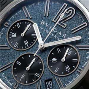 BVLGARI ブルガリ ディアゴノ マグネシウム クロノグラフ ブルーラッカーダイヤル 102304 DG42C3SMCVDCH