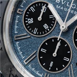 BVLGARI ブルガリ ディアゴノ マグネシウム クロノグラフ ブルーラッカーダイヤル 102304 DG42C3SMCVDCH