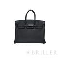 HERMES エルメス バーキン 35 フィヨルド ノワール ブラック シルバー金具 メイン